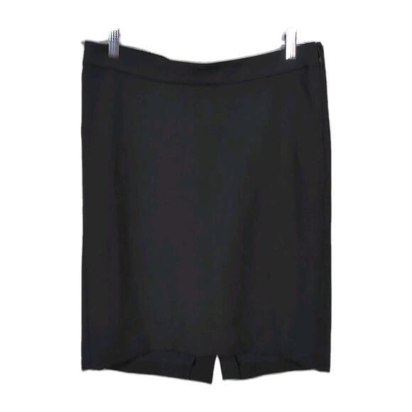 J CREW x HATCH Black No. 2 Pencil Skirt Elastic Waist Lined Capsule Women's S/M - Picture 1 of 6